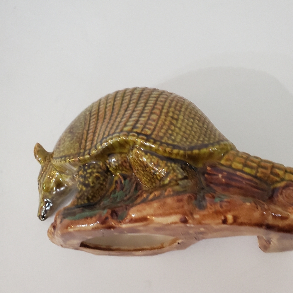 Ceramic Armadillo Figure 8.5L x 4.5H x 3.5"W 1996 No Cracks! Gag Gift! Unique! - Picture 10 of 15